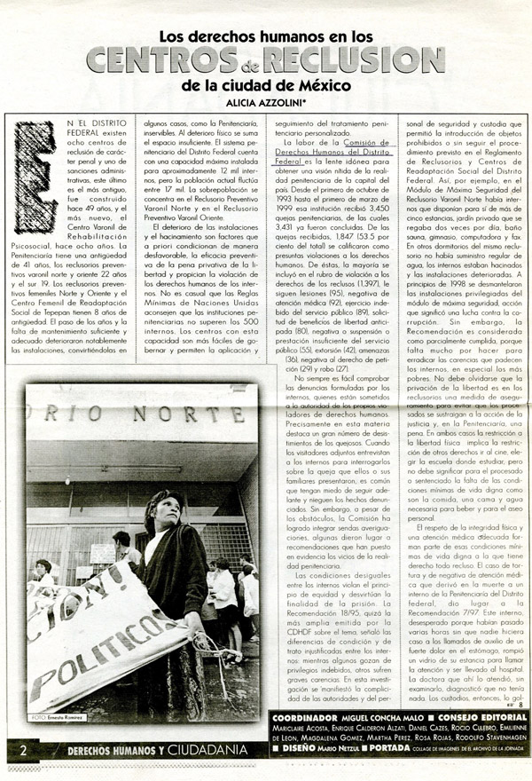 Los derechos humanos en los centros de reclusión Articulo